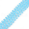 Imitation Jade Glass Beads Strands GLAA-N052-04-B01-1