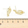 Brass Stud Earring Findings KK-Z106-03G-03-3