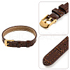 CALFOVERA 1Pc Leather Textured Bracelet Straps Slide Wristbands for Slide Charms AJEW-CL0001-01A-7