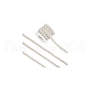 BENECREAT Plastic Bead Gauze Lace Trim OCOR-BC0007-33B-7