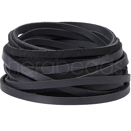 Gorgecraft Flat Cowhide Leather Jewelry Cord LC-GF0001-10A-04-1