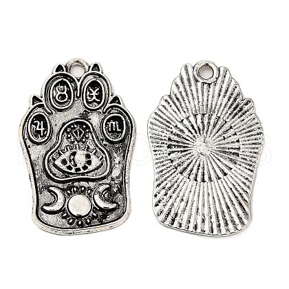 Tibetan Style Alloy Pendants FIND-C037-01D-AS-1