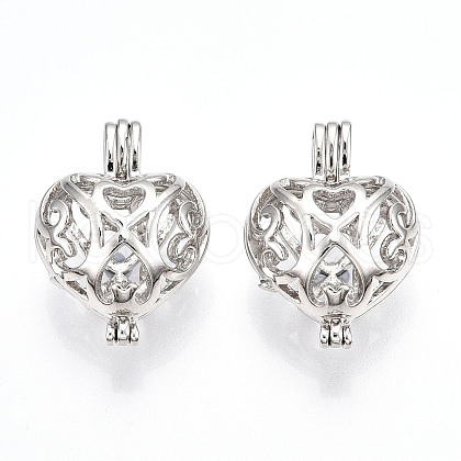 Brass Locket Pendants PALLOY-S094-43P-01-1