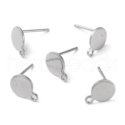 Non-Tarnish 304 Stainless Steel Ear Stud Components STAS-F227-19C-P-1
