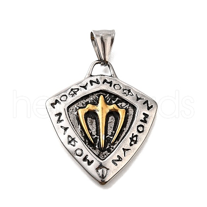 304 Stainless Steel Pendants STAS-R163-01ASG-1