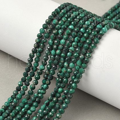 Natural Malachite Beads Strands G-D306-A02-3mm-B-1