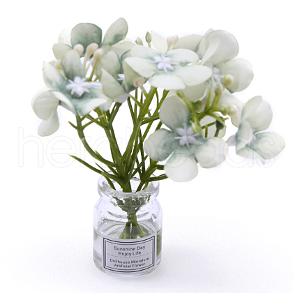 Mini Glass Vase with Artificial Flower Ornaments MIMO-PW0001-190I-1