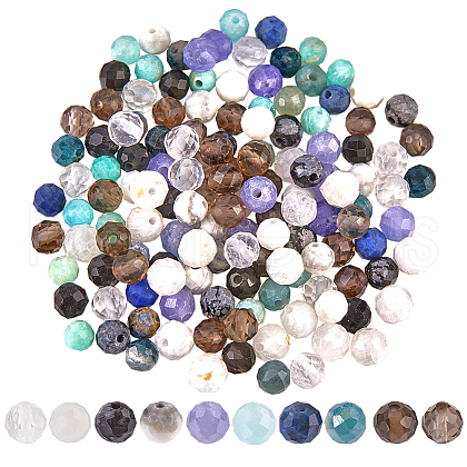 SUNNYCLUE 200Pcs 10 Styles Natural Mixed Gemstone Beads Strands G-SC0003-13-1