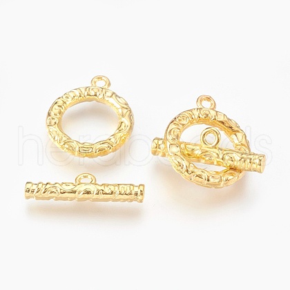 Alloy Ring Toggle Clasps PALLOY-J577-19G-1