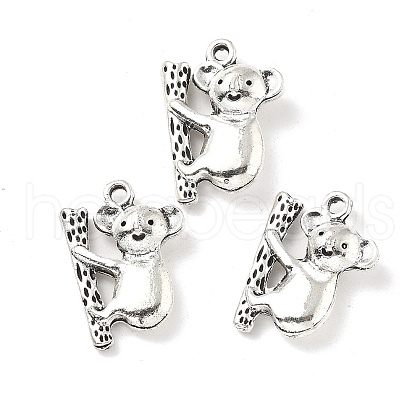 Tibetan Style Alloy Animals Pendants PALLOY-V007-01AS-06-1