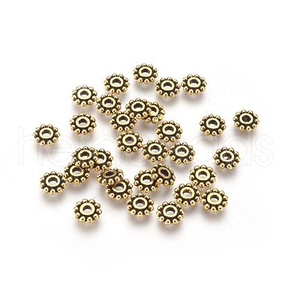 Gear Tibetan Style Alloy Spacer Beads GAB145-1