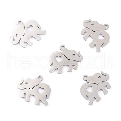 Non-Tarnish 201 Stainless Steel Pendants STAS-K003-04P-1