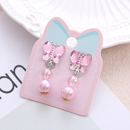 Alloy Plastic Clip-on Earrings for Kid WG21FF0-26-1