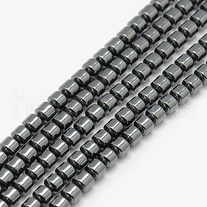 Magnetic Synthetic Hematite Column Beads Strands G-L196B-01B-1