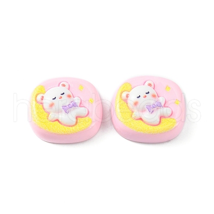 Opaque Cute Cartoon Resin Cabochons CRES-O006-06B-1