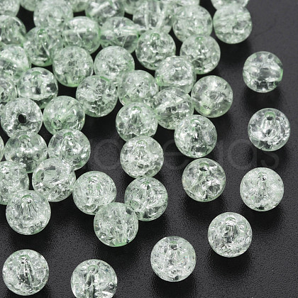 Transparent Crackle Acrylic Beads MACR-S373-66-N03-1