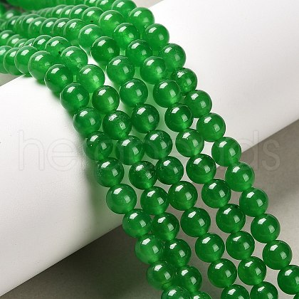 Natural & Dyed Malaysia Jade Bead Strands X-G-A146-6mm-A06-1