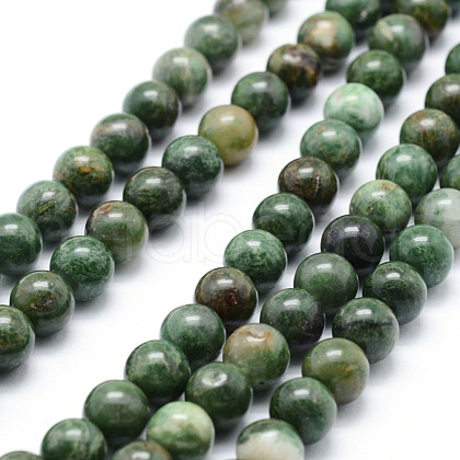 Natural African Jade Beads Strands G-P326-12-8mm-1