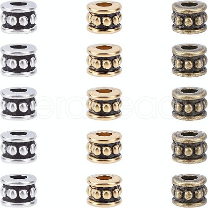 Tibetan Style Alloy Beads TIBEB-FH0001-05-RS-1