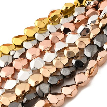 Electroplate Glass Beads Strands EGLA-V001-06-1