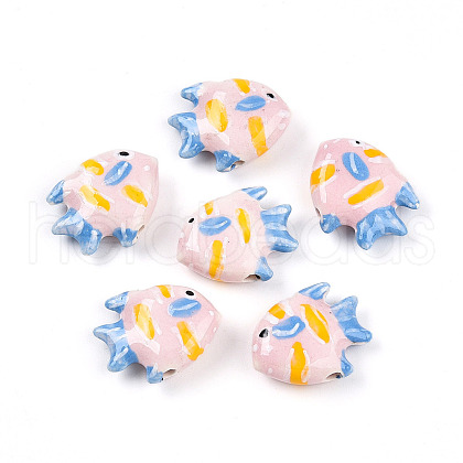 Handmade Porcelain Beads PORC-N009-08D-1
