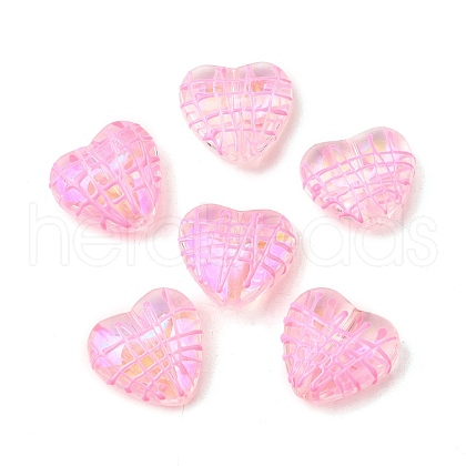 Transparent Glass Enamel Beads GLAA-S388-01B-1