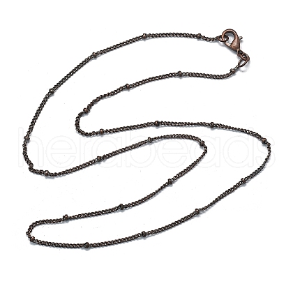 Brass Satellite Chain Necklaces NJEW-D302-84R-1
