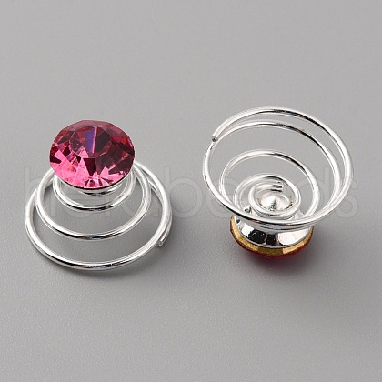 Fashion Iron Spirl Coils Hair Clip OHAR-WH0021-15C-1