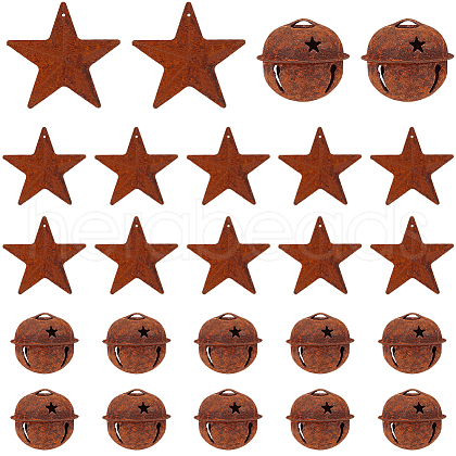 CREATCABIN 40Pcs 2 Styles Iron Pendants IFIN-CN0001-01-1