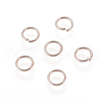 304 Stainless Steel Open Jump Rings STAS-O098-01RG-06-1