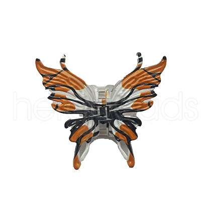 Butterfly Plastic Claw Hair Clips PW-WG9A06F-02-1