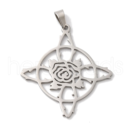 Non-Tarnish 304 Stainless Steel Pendants STAS-U010-10P-1