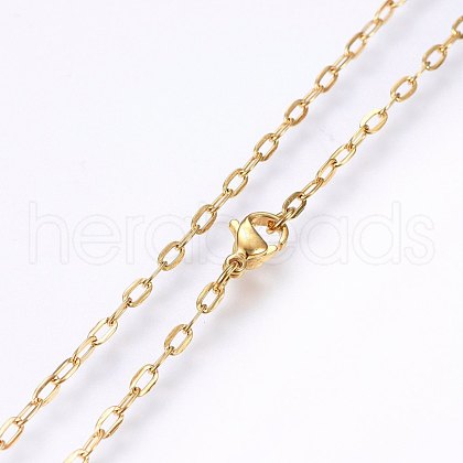304 Stainless Steel Cable Chains Necklaces MAK-L015-36A-1