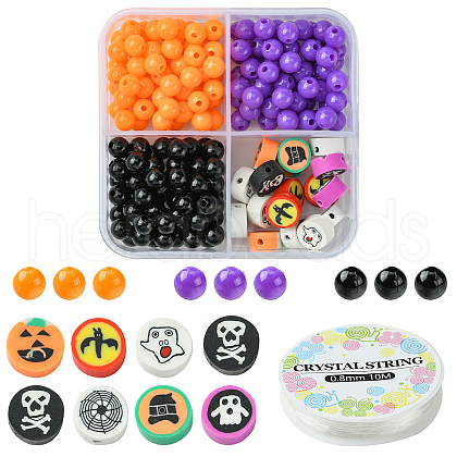 Halloween Theme DIY Stretch Bracelets Jewelry Kits DIY-YW0010-03-1