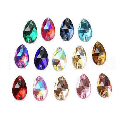 Glass Connector Charms GLAA-A006-02-1
