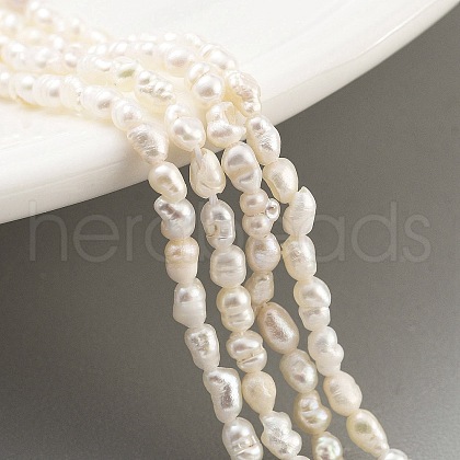 Natural Keshi Pearl Cultured Freshwater Pearl Beads Strands PEAR-P062-21-1