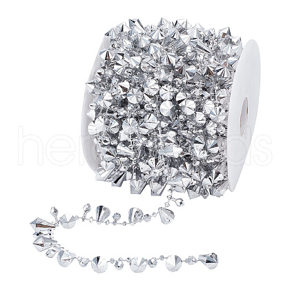 Acrylic Diamond Beaded Trim OCOR-WH0067-73B-1