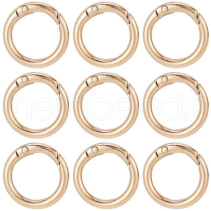 SUNNYCLUE 30Pcs Alloy Spring Gate Rings FIND-SC0009-08-1
