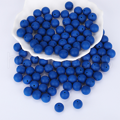 Round Silicone Focal Beads X-SI-JX0046A-50-1