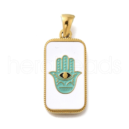 304 Stainless Steel Enamel Pendants STAS-B087-06G-01-1