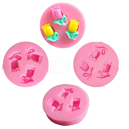 Flower Food Grade Silicone Molds SOAP-PW0001-082C-1