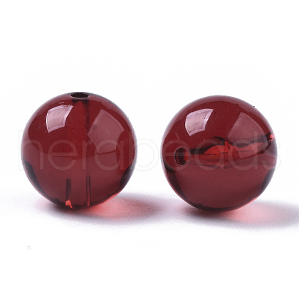Transparent Acrylic Beads OACR-S037-001A-1