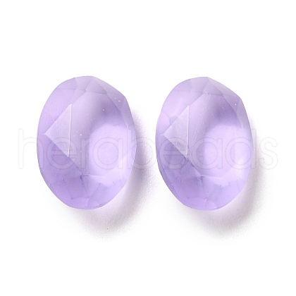 Frosted Glass Rhinestone Cabochons RGLA-G022-05B-371-1