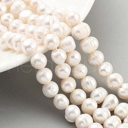 Natural Cultured Freshwater Pearl Beads Strands PEAR-C003-01C-1