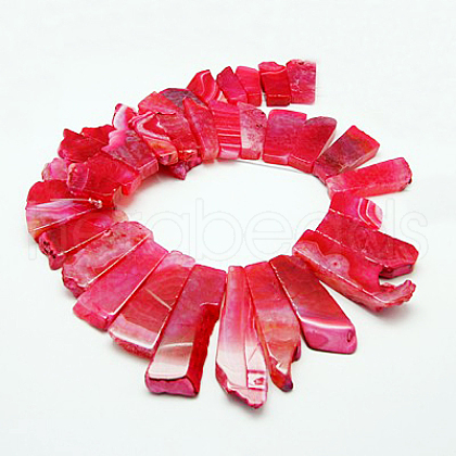 Natural Crackle Agate Beads Strands G-D076-3-1