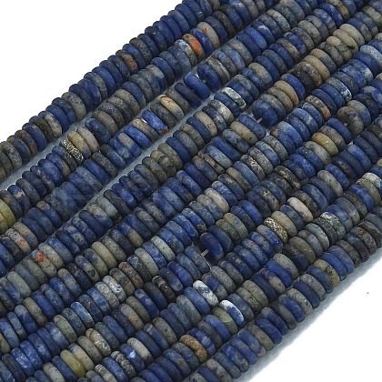 Frosted Natural Sodalite Beads Strands G-K389-C19-01-1