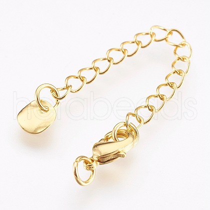 Brass Chain Extender X-KK-I633-04G-NR-1