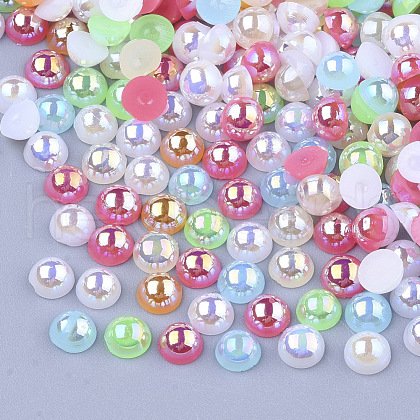 ABS Imitation Pearl Cabochons OACR-Q176-4mm-M-1
