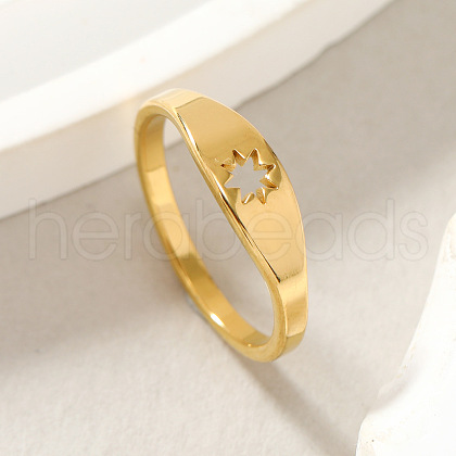 Fashionable 304 Stainless Steel Finger Rings FS-WG43180-01-1