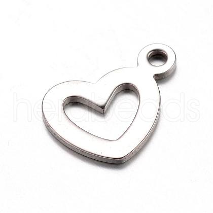 Tarnish Resistant 201 Stainless Steel Open Charms X-STAS-D429-47-1